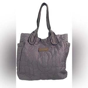 Marc by Marc Jacobs Pretty Nylon Tate Tote Purple Gumdrop Quilted Large Bag